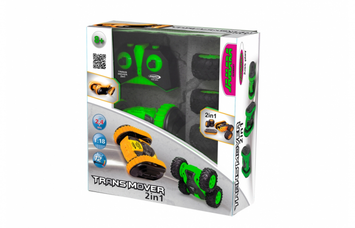 Mașină cu telecomandă Trans Mover Stuntcar 4WD 2 in 1 verde 1:24, Jamara 410141 [10]