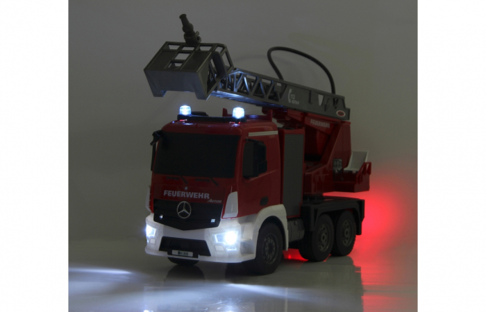 Masină de pompieri cu telecomandă Mercedes Antos cu scara și pompă de apă, Jamara 404960 [8]