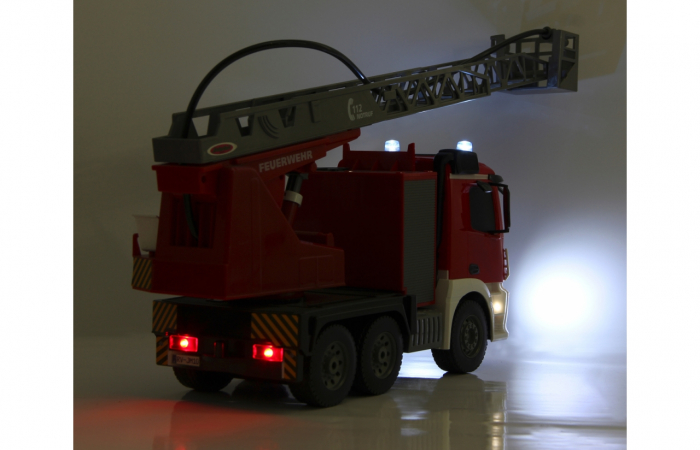 Masină de pompieri cu telecomandă Mercedes Antos cu scara și pompă de apă, Jamara 404960 [9]