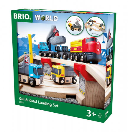 Un set conținând șosea și cale ferată pentru carieră, Brio 33210 [1]