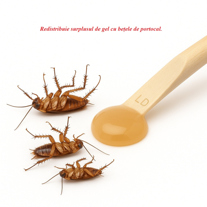Advion Gandaci Gel 30g, Eliminare Gandaci + Kit Aplicare LittleDomi (Aplicator cu Piston, Bete de Portocal, Manusi) [6]