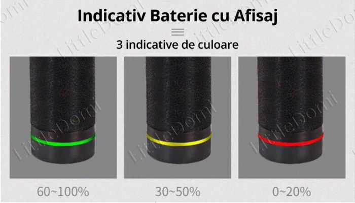 Aparat pentru Masaj Profesional, LittleDomi, Tip Pistol, 30 Viteze, 3500 Percutii, 14mm Amplitudine, 6 Capete, Silentios, Servieta Depozitare, pentru Relaxare/Recuperare Musculara, Anticelulitic, Toni [2]