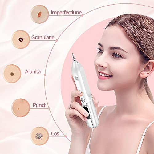 Aparat Plasma Pen LittleDomi, Indepartare Petelor, Negilor, Pistruilor, Cicatricelor, Alunitelor, Tatuajelor, Lifting Pleoape, Ecran LCD, 9 Trepte, Portabil, Reincarcabil, Lampa, 1x Cub Gheata Inox, 2 [3]