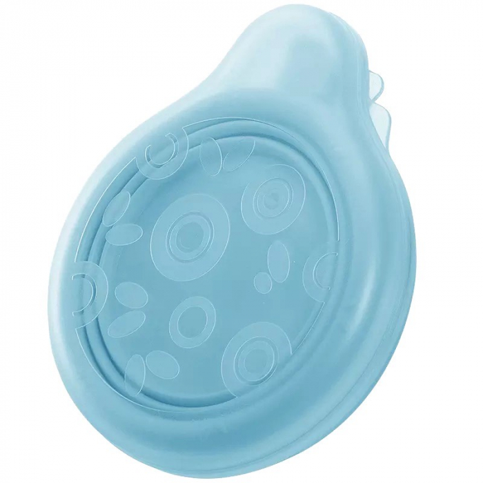 Castron diversificare, pliabil cu lingurita si cutie de protectie ,pentru copii, 0%BPA, silicon, Albastru [4]