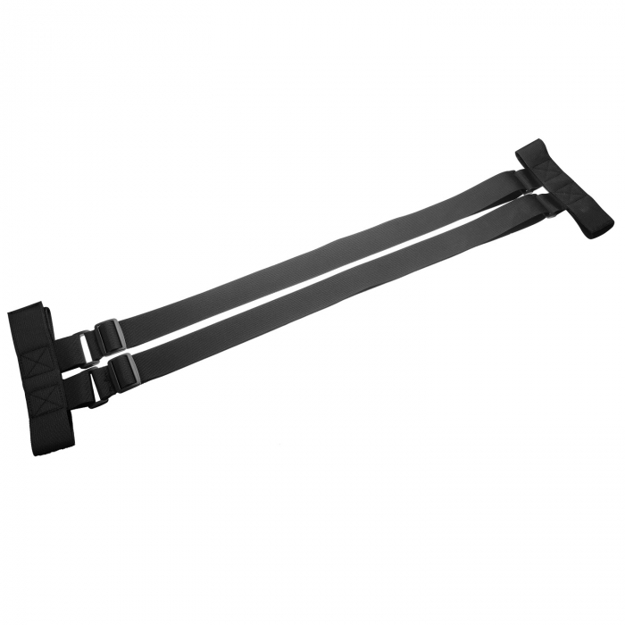 Curele pentru Transport Placa Snowboard, Skateboard, Trepied, Ski, LittleDomi, Suport pentru Umar, Banda de Fixare Ajustabila, Neopren, Negru [5]