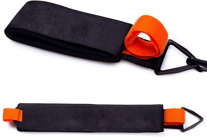 Curele pentru Transport Ski si Bete Ski, LittleDomi, Suport pentru Umar, Banda de fixare, Catarame Rotative, Neopren, Negru [5]