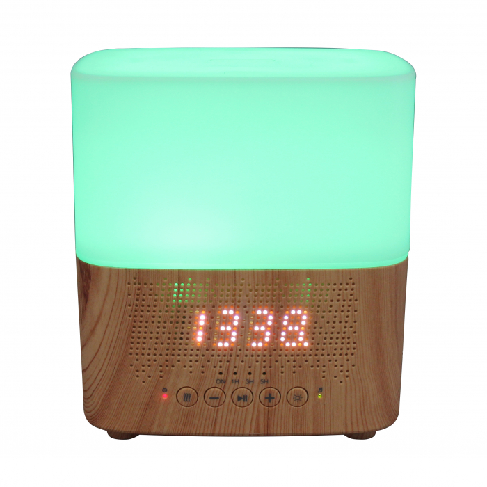 Difuzor aromaterapie,ultrasonic,cu ceas si bluetooth,300ml,umidificator de aer [3]
