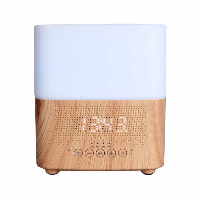 Difuzor aromaterapie,ultrasonic,cu ceas si bluetooth,300ml,umidificator de aer [2]