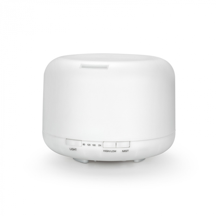 Difuzor Aromaterapie,Umidificator cu Ultrasunete LittleDomi,Lampa de veghe cu Telecomanda, 500 ml,16 ore, silentios, Alb [3]