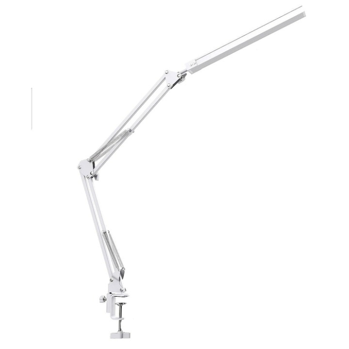 Lampa de birou LED, LittleDomi, Brat Oscilant cu Clema, Inaltime Ajustabila, 3 Moduri de Iluminare, 10 Trepte de Intesitate, Memorie, Protectie Ochi, Temperatura de Culoare Reglabila 2700-6500K, pentr [2]