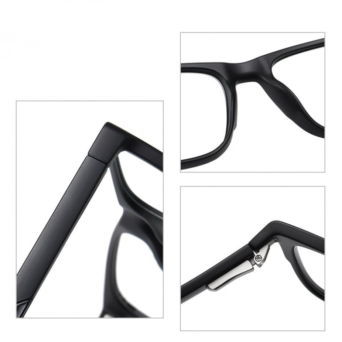 Ochelari Protectie Calculator, Ecran Telefon, Televizor , Gaming, anti Lumina Albastra, Antireflex, fara Dioptrii, cu Toc Pliabil, Test Filtru Lumina Albastra, Negru - 09 [2]