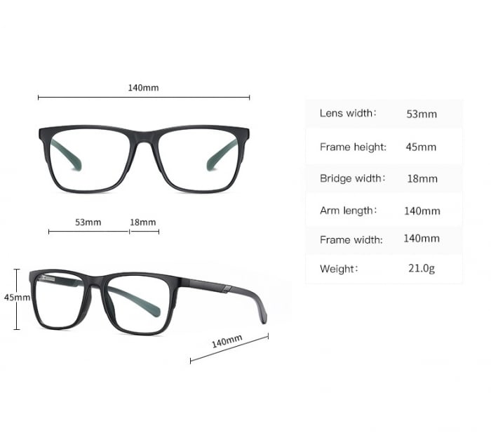 Ochelari Protectie Calculator, Ecran Telefon, Televizor , Gaming, anti Lumina Albastra, Antireflex, fara Dioptrii, cu Toc Pliabil, Test Filtru Lumina Albastra, Negru - 09 [1]