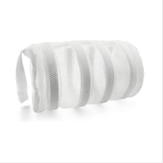 Sac pentru Spalat Incaltamintea, LittleDomi, Bare de protectie din Spuma, Curele pentru Agatat, Protectie Incaltaminte si Masina de Spalat, 40 x 18 cm, Alb [1]