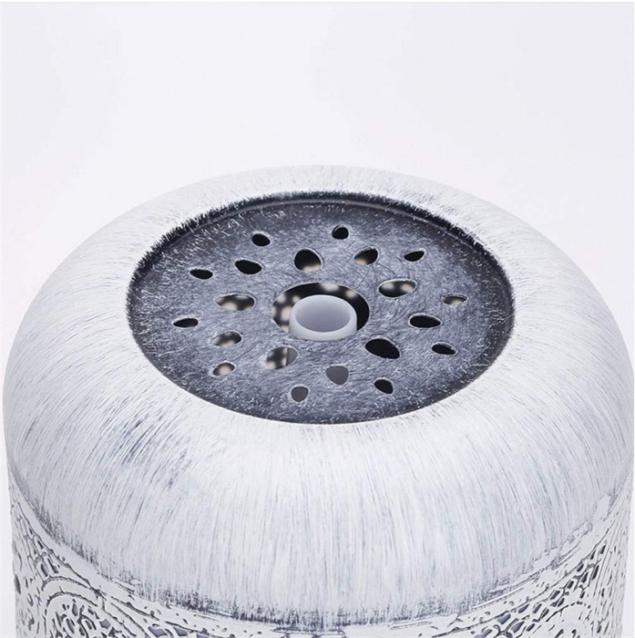 Umidificator de aer si difuzor de uleiuri esentiale pentru aromaterapie cu ultrasunete,LittleDomi,din metal,capacitate 250 ml,ALB [3]