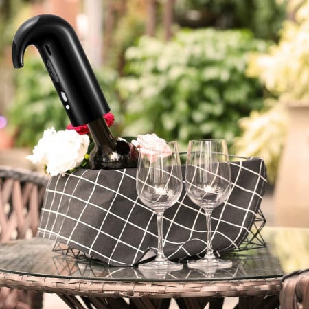 Aerator Electric, Decantor pentru Vin Alb, Rosu sau Roze, Reincarcabil, Acumulator 3.7V [5]