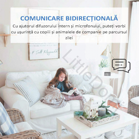 Ceas cu Camera Spion, LittleDomi, WI-FI, cu Senzor de Miscare si Microfon, mod nocturn cu aplicatie pentru smartphone [3]