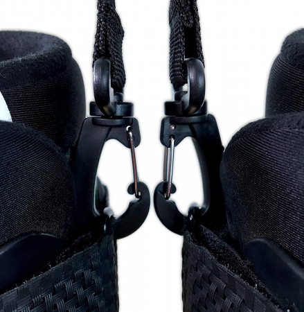 Curele pentru Transport LittleDomi, Clapari Ski sau Snowboard, Ajustabile, Carlig Reversibil, Negru [5]
