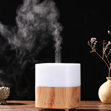 Difuzor aromaterapie,ultrasonic,cu ceas si bluetooth,300ml,umidificator de aer [4]