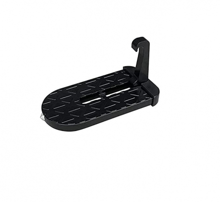 Accesorii scule auto - Pas cu Carlig Pliabil Multifunctional pentru Usa Masinii, cu Functie de Ciocan de Siguranta, Scara cu Pedala Mini, Ajuta la Imbarcarea pe Acoperis, Universal, Negru