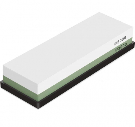 Casa, Gradina & Bricolaj - Piatra pentru Ascutirea Cutitelor prin Slefuire, LittleDomi, cu Suport din Silicon, 2 Granulatii 3000/8000, Ghidaj Unghiular, Ascutire, Finisare, Indreptare