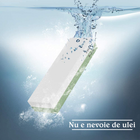 Piatra pentru Ascutirea Cutitelor prin Slefuire, LittleDomi, cu Suport din Silicon, 2 Granulatii 3000/8000, Ghidaj Unghiular, Ascutire, Finisare, Indreptare [4]