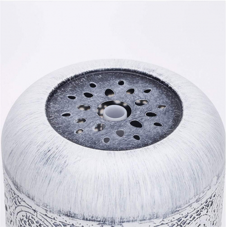 Umidificator de aer si difuzor de uleiuri esentiale pentru aromaterapie cu ultrasunete,LittleDomi,din metal,capacitate 250 ml,ALB [2]