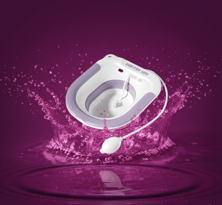 Recent adaugate - Vas Sitz Bath Pliabil LittleDomi®, pentru Baie de Sezut tip Lighean cu Irigator Reglabil pentru Tratament Hemoroizi, Postpartum si Igiena Locala, Adaptabil pe Toaleta, Design Ergonomic cu Drenaj Efici