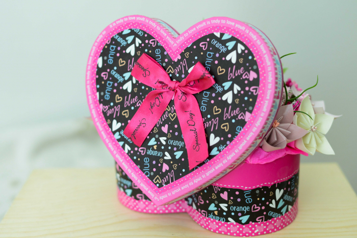 Cutie Inimă - Flori hârtie [3]