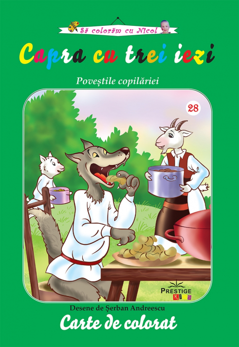 Capra cu trei iezi - carte de colorat [1]