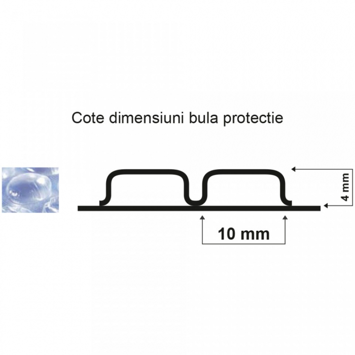 Folie cu bule 60 gr/mp - 0,40 m  x 100 m [2]
