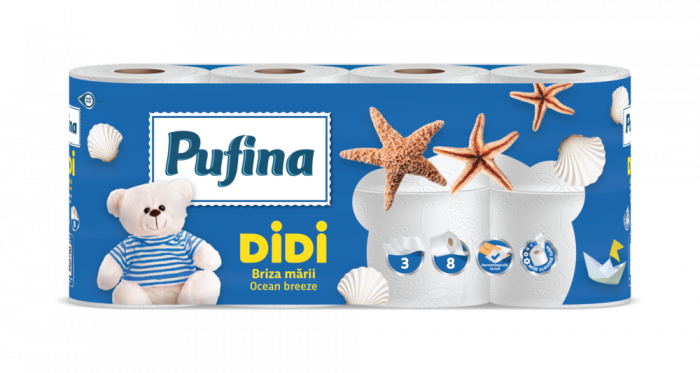Hartie igienica Pufina Didi, Briza Marii, 8 role, 3 straturi [1]