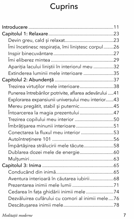 Meditatii Moderne. 101 meditatii ghidate pentru a te relaxa, a te vindeca si a te conecta cu propriul spirit [2]