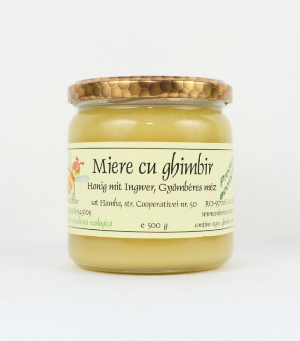 Miere cu ghimbir ecologica 500g [1]
