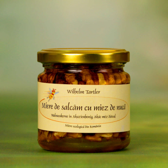 Miere de salcam cu miez de nuca 220g [1]