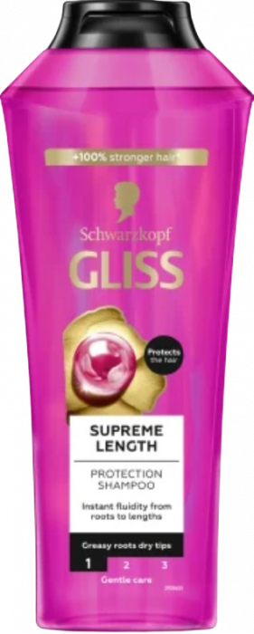 Sampon Gliss Supreme Length pentru par lung predispus la deteriorarea si ingrasarea radacinilor, 400 ml [1]