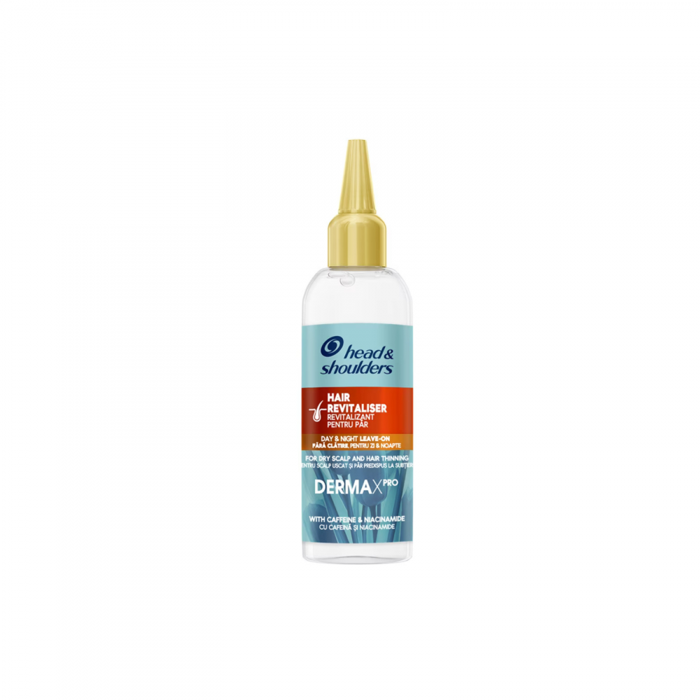 Tratament revitalizat pentru par Head & Shoulders Derma X Pro, pentru scalp uscat si par subire, fara clatire, 145 ml [1]