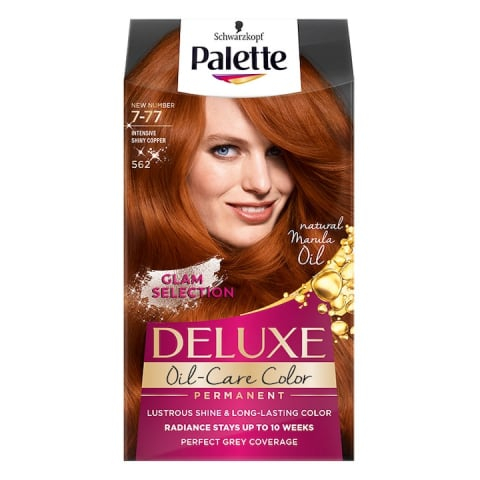 Vopsea de par permanenta Palette Deluxe 7.77 Aramiu Intens Stralucitor,130 ml [1]