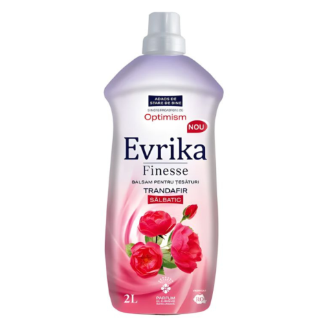 Ingrijire Haine - Balsam de rufe Evrika Finesse Trandafir salbatic, 2 l