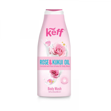 Balsam par - Balsam Keff pentru catifelarea si stralucirea parului Rose & Kukui Oil, 500 ml