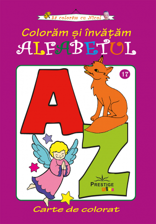 Sa coloram cu Nicol - Coloram si invatam alfabetul - carte de colorat