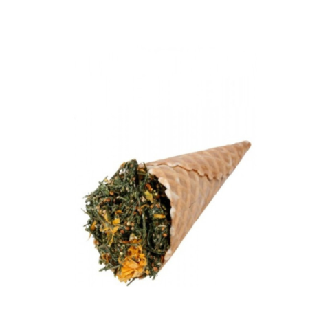 Hrana pasari si rozatoare - Cornet ierburi pentru rozatoare, JR Farm Snack, 60 g