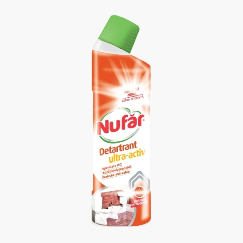 Detartrant toaleta - Detartrant ultra-activ Nufar, 750 ml