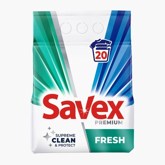 Detergenti Pudra - Detergent de rufe pudra automat Premium 2 in 1 Fresh, 20 spalari, 2 kg