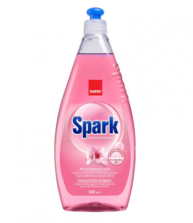 Detergenti Bucatarie si Vase - Detergent de vase Sano Spark Migdale 500 ml