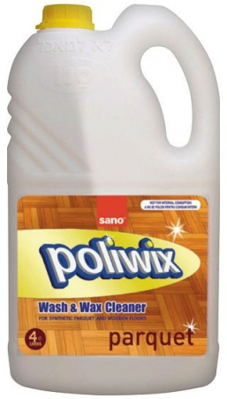 Detergenti Suprafete - Detergent pardoseli cu ceara naturala Sano Poliwix Parquet 4L