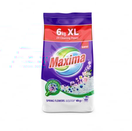 Detergent pudra Sano Maxima Spring Flowers (60sp) 6kg