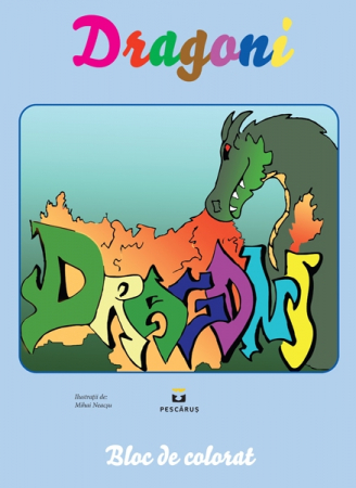 Carte Prescolara, Joc - Dragoni - carte de colorat