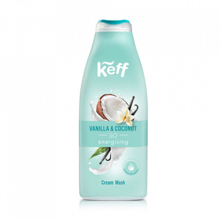 Ingrijire Corp - Gel de dus Keff cu Nuca de Cocos si Vanilie 500ml