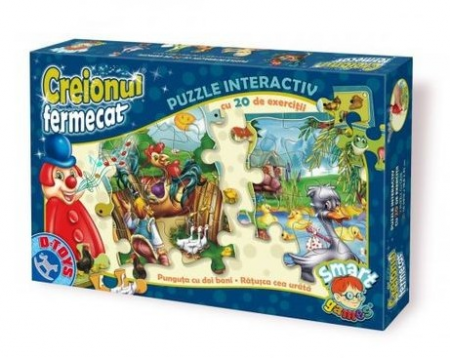 Jocuri de Societate - Joc Creionul Fermecat. Puzzle Interactiv. 2x35 Piese. #64677 HP 01