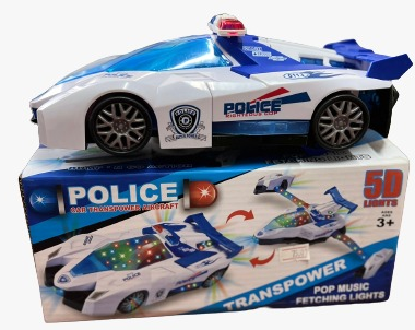 Jocuri Educative - Masina de politie Transformabila